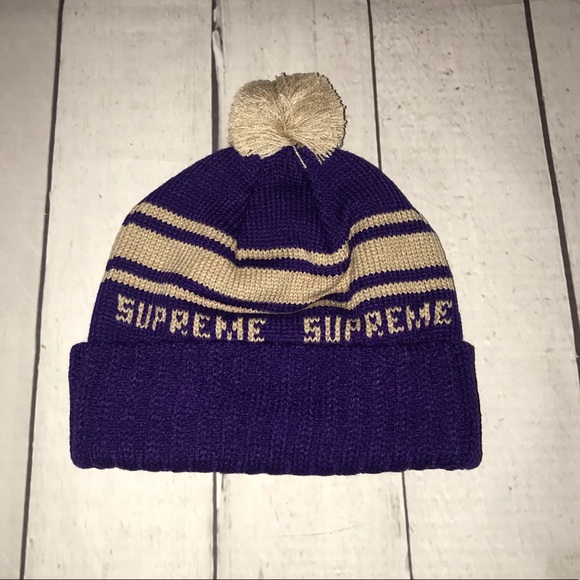 Supreme Purple Classic Beanie - Picture 1 of 3